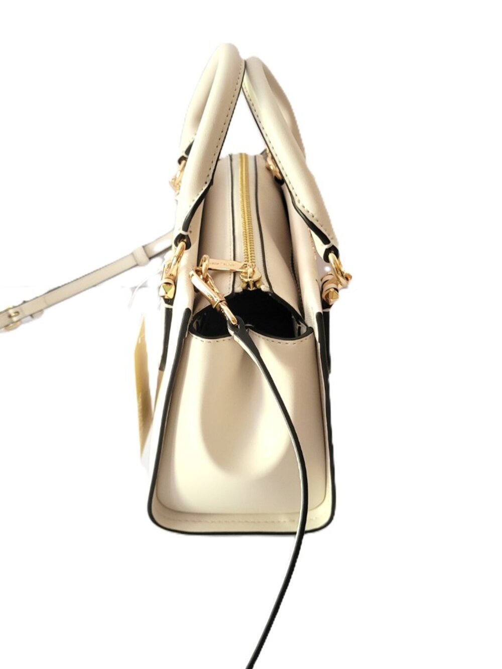Michael Kors Marilyn Small Messenger Satchel Handbag Light Cream Multi Floral - Picture 5 of 7